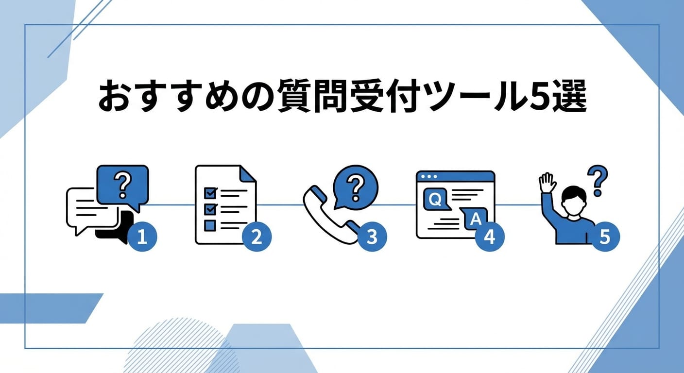 質問受付ツールの選び方とおすすめ5選を紹介